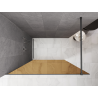 Mexen Kioto ścianka prysznicowa Walk-in 100 x 200 cm, brąz 8 mm, gun metal - 800-100-101-95-32