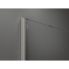 Mexen Kioto ścianka prysznicowa Walk-in 90 x 200 cm, brąz 8 mm, nikiel szczotkowany - 800-090-101-97-32