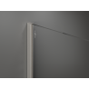 Mexen Kioto ścianka prysznicowa Walk-in 130 x 200 cm, brąz 8 mm, nikiel szczotkowany - 800-130-101-97-32
