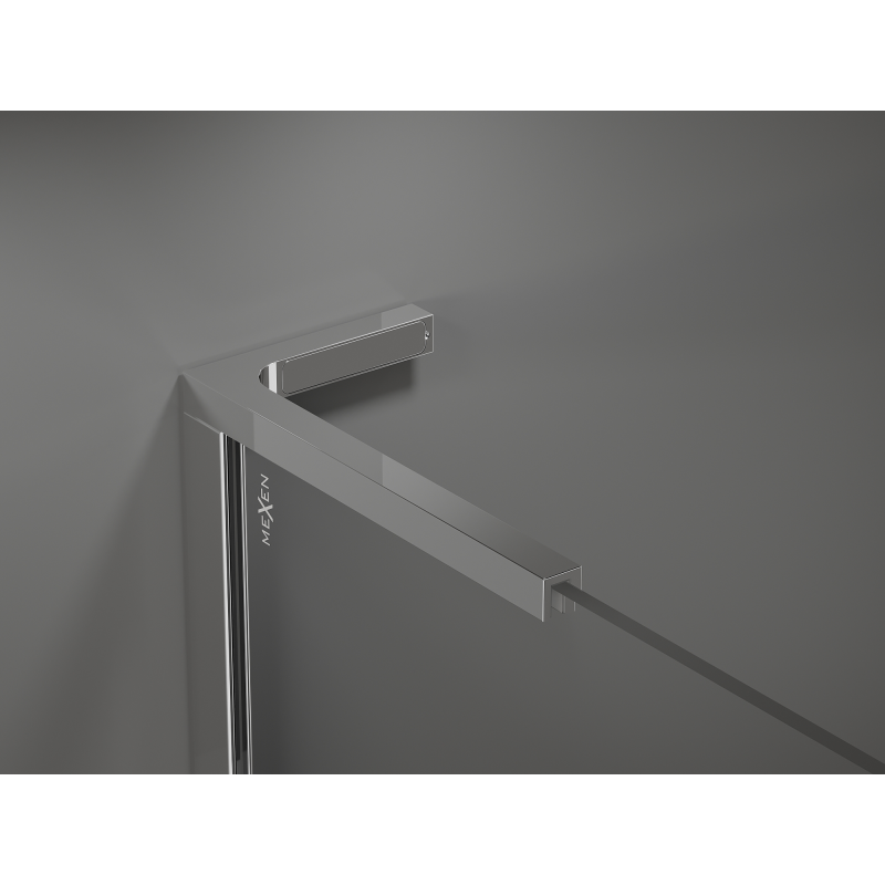 Mexen Kioto L ścianka prysznicowa Walk-in 70 x 200 cm, brąz, chrom - 800-070-103-01-32