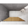 Mexen Kioto L ścianka prysznicowa Walk-in 80 x 200 cm, brąz, chrom - 800-080-103-01-32