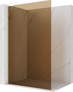 Mexen Kioto L ścianka prysznicowa Walk-in 70 x 200 cm, brąz, złota - 800-070-103-50-32