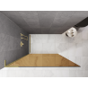 Mexen Kioto L ścianka prysznicowa Walk-in 100 x 200 cm, brąz, złota szczotkowana - 800-100-103-55-32