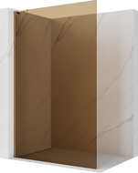 Mexen Kioto L ścianka prysznicowa Walk-in 100 x 200 cm, brąz, różowe złoto - 800-100-103-60-32