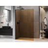 Mexen Kioto L ścianka prysznicowa Walk-in 120 x 200 cm, brąz, czarna - 800-120-103-70-32