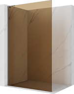 Mexen Kioto L ścianka prysznicowa Walk-in 100 x 200 cm, brąz, gun metal - 800-100-103-95-32