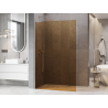 Mexen Kioto L ścianka prysznicowa Walk-in 100 x 200 cm, brąz, nikiel szczotkowany - 800-100-103-97-32