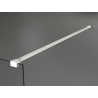Mexen Kioto ścianka prysznicowa wolnostojąca 110 x 200 cm, brąz 8 mm, biała - 800-110-002-20-32