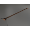 Mexen Kioto ścianka prysznicowa wolnostojąca 110 x 200 cm, brąz 8 mm, różowe złoto - 800-110-002-60-32