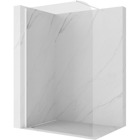 Mexen Kioto-P ścianka prysznicowa Walk-in 130 x 200 cm, transparent 8 mm, biała - 800-130-101-20-00-P