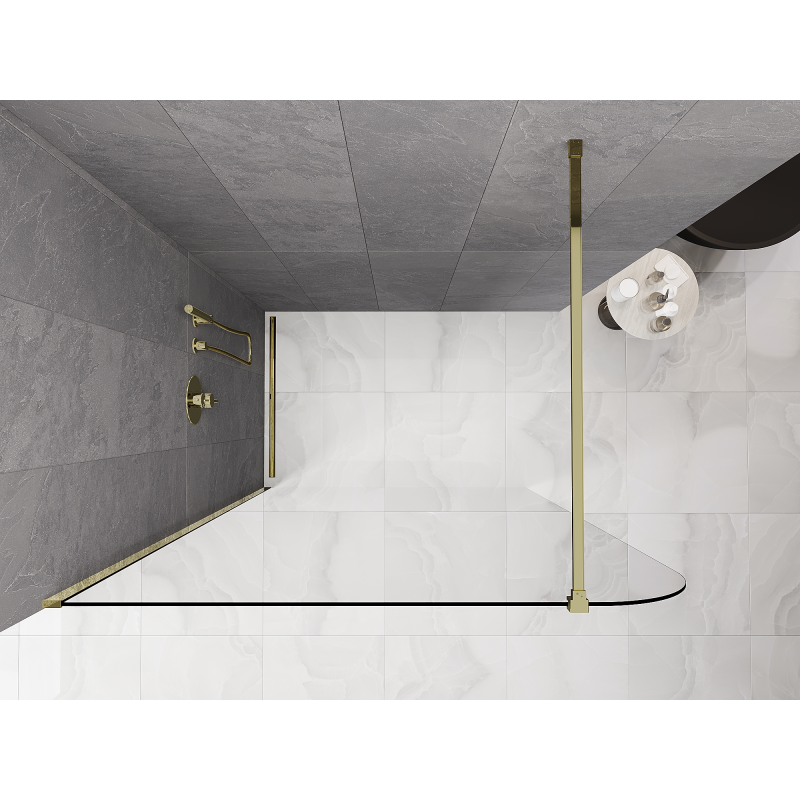 Mexen Kioto-P ścianka prysznicowa Walk-in 70 x 200 cm, transparent 8 mm, chrom - 800-070-101-01-00-P