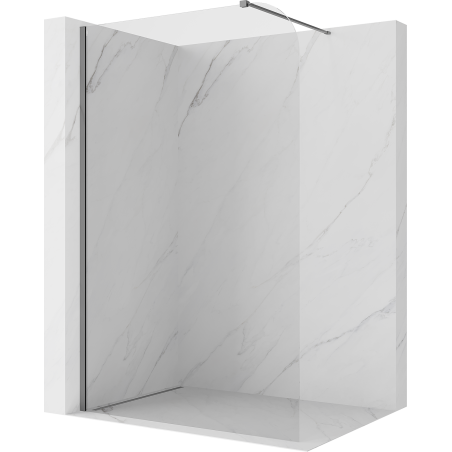 Mexen Kioto-P ścianka prysznicowa Walk-in 70 x 200 cm, transparent 8 mm, czarna - 800-070-101-70-00-P