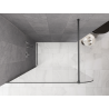 Mexen Kioto-P ścianka prysznicowa Walk-in 70 x 200 cm, transparent 8 mm, czarna - 800-070-101-70-00-P