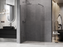 Mexen Kioto-P ścianka prysznicowa Walk-in 90 x 200 cm, transparent 8 mm, gun metal - 800-090-101-95-00-P
