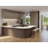 Mexen Ovalo 03 próbka lameli ściennych ryflowanych elastycznych, fornir techniczny, Dąb Mocca - S130-03-045-S