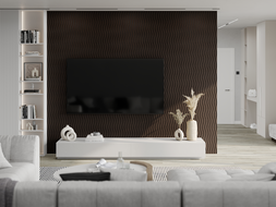 Mexen Lam-SF 01 lamele ścienne akustyczne 280 x 30 cm, filc 9 mm, fornir techniczny, Czarny Dąb - S106-280-01-046