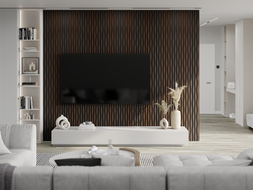 Mexen Lam-SF 26 próbka lameli ściennych akustycznych, filc 9 mm, fornir techniczny, Dąb Mocca - S106-26-045-S