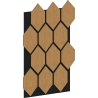 Mexen Form 01 próbka panelu ściennego akustycznego, filc 9 mm, fornir techniczny, Dąb Classic - S111-01-041-S