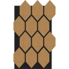 Mexen Form 01 próbka panelu ściennego akustycznego, filc 9 mm, fornir techniczny, Dąb Classic - S111-01-041-S