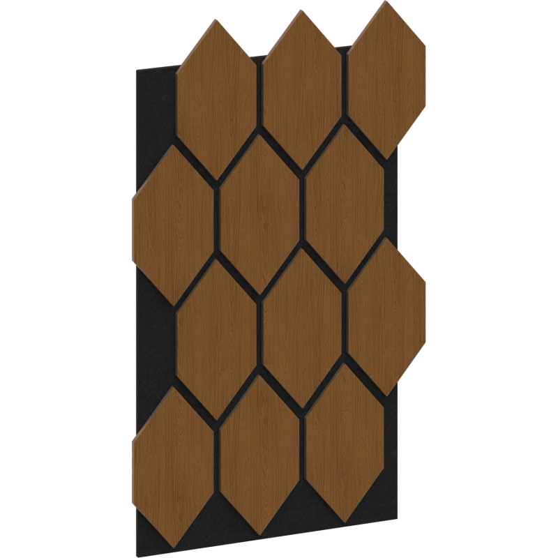 Mexen Form 01 próbka panelu ściennego akustycznego, filc 9 mm, fornir techniczny, Dąb Natural - S111-01-042-S