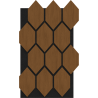 Mexen Form 01 próbka panelu ściennego akustycznego, filc 9 mm, fornir techniczny, Dąb Natural - S111-01-042-S
