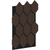 Mexen Form 01 próbka panelu ściennego akustycznego, filc 9 mm, fornir techniczny, Dąb Mocca - S111-01-045-S