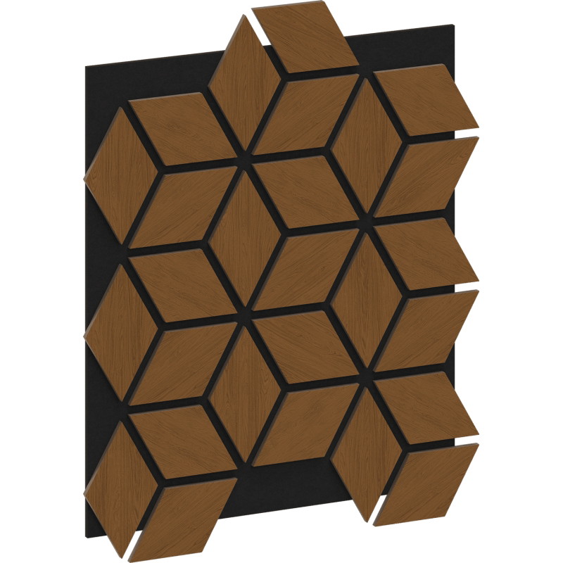 Mexen Form 02 próbka panelu ściennego akustycznego, filc 9 mm, fornir techniczny, Dąb Natural - S111-02-042-S