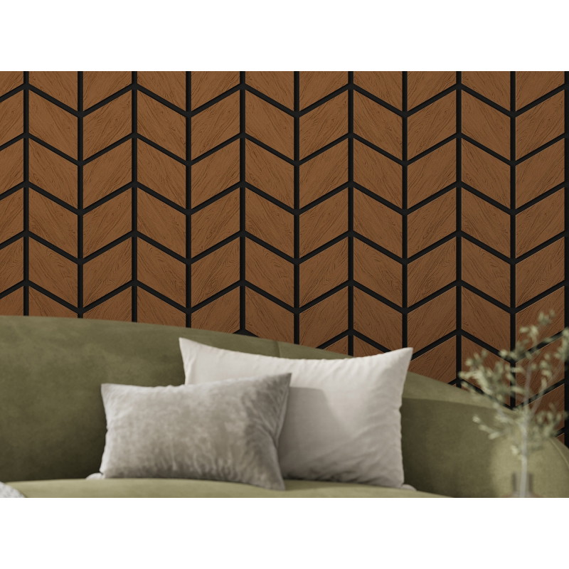 Mexen Form 03 próbka panelu ściennego akustycznego, filc 9 mm, fornir techniczny, Dąb Natural - S111-03-042-S