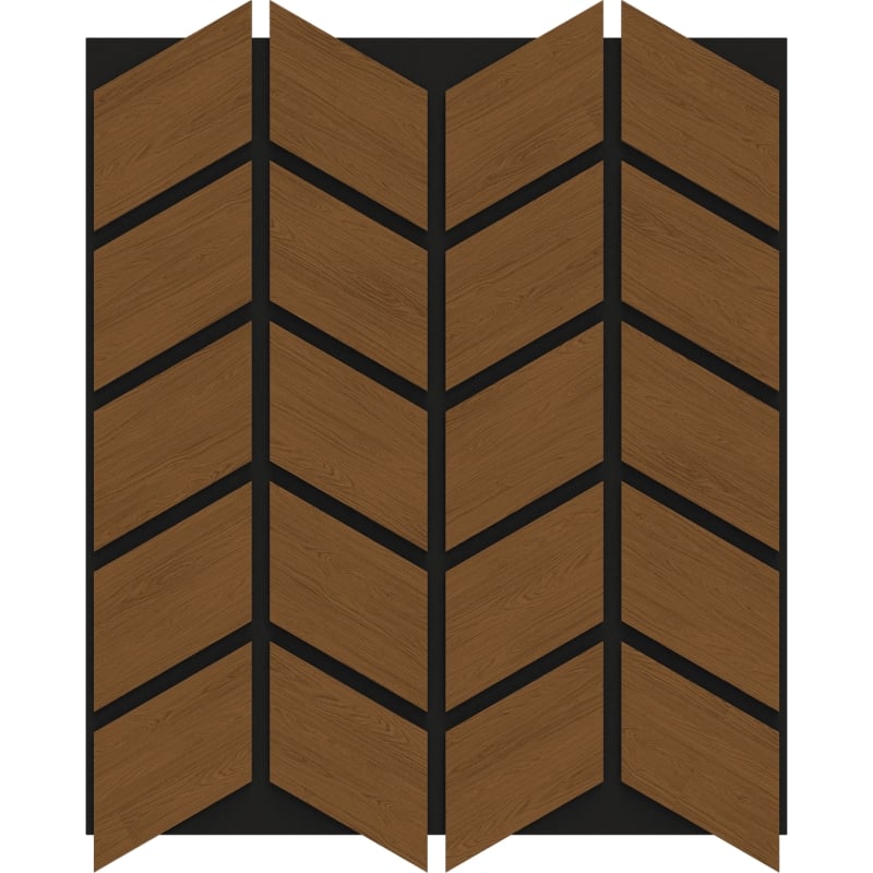 Mexen Form 03 próbka panelu ściennego akustycznego, filc 9 mm, fornir techniczny, Dąb Natural - S111-03-042-S