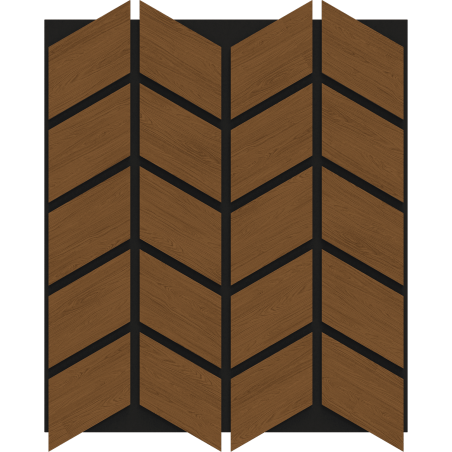 Mexen Form 03 próbka panelu ściennego akustycznego, filc 9 mm, fornir techniczny, Dąb Natural - S111-03-042-S