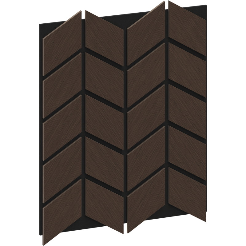 Mexen Form 03 próbka panelu ściennego akustycznego, filc 9 mm, fornir techniczny, Dąb Mocca - S111-03-045-S