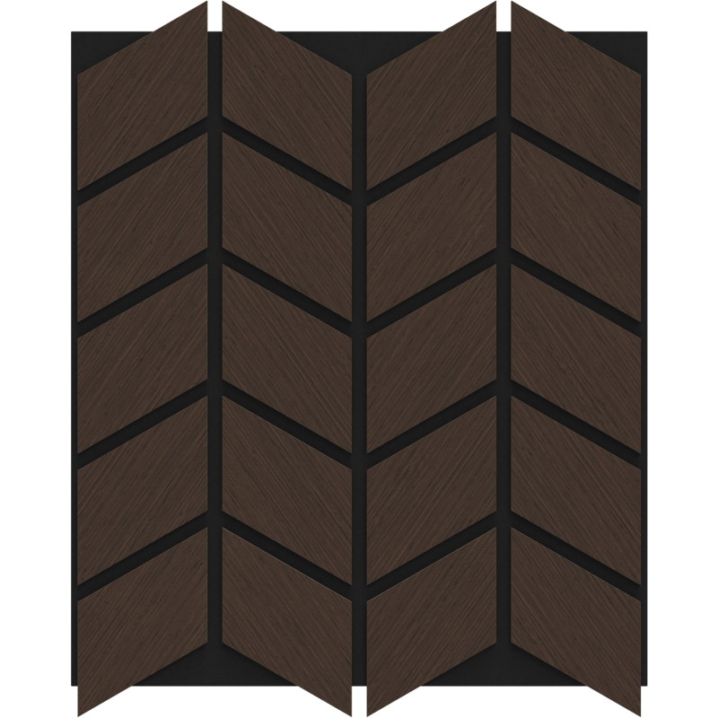 Mexen Form 03 próbka panelu ściennego akustycznego, filc 9 mm, fornir techniczny, Dąb Mocca - S111-03-045-S
