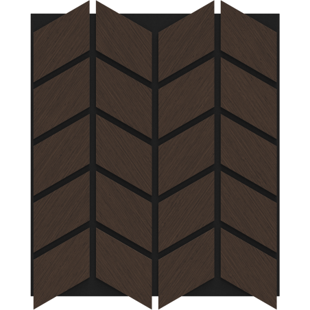 Mexen Form 03 próbka panelu ściennego akustycznego, filc 9 mm, fornir techniczny, Dąb Mocca - S111-03-045-S