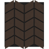 Mexen Form 03 próbka panelu ściennego akustycznego, filc 9 mm, fornir techniczny, Dąb Mocca - S111-03-045-S