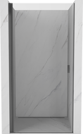 Mexen Mist-B drzwi prysznicowe uchylne 75 cm, transparent, gun metal - 8A2-075-000-95-00