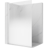 Mexen Kioto L ścianka prysznicowa Walk-in 70 x 200 cm, ombre biała 8 mm, biała - 800-070-103-20-86