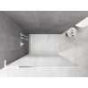 Mexen Kioto L ścianka prysznicowa Walk-in 70 x 200 cm, ombre biała 8 mm, biała - 800-070-103-20-86