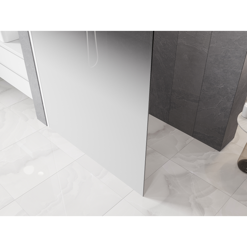 Mexen Kioto L ścianka prysznicowa Walk-in 80 x 200 cm, ombre biała 8 mm, biała - 800-080-103-20-86