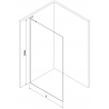 Mexen Kioto L ścianka prysznicowa Walk-in 70 x 200 cm, ombre biała 8 mm, złota - 800-070-103-50-86
