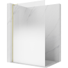 Mexen Kioto L ścianka prysznicowa Walk-in 70 x 200 cm, ombre biała 8 mm, złota - 800-070-103-50-86