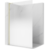 Mexen Kioto L ścianka prysznicowa Walk-in 100 x 200 cm, ombre biała 8 mm, złota - 800-100-103-50-86