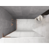Mexen Kioto L ścianka prysznicowa Walk-in 80 x 200 cm, ombre biała 8 mm, miedź szczotkowana - 800-080-103-65-86