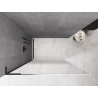 Mexen Kioto L ścianka prysznicowa Walk-in 110 x 200 cm, ombre biała 8 mm, czarna - 800-110-103-70-86