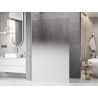 Mexen Kioto L ścianka prysznicowa Walk-in 100 x 200 cm, ombre biała 8 mm, nikiel szczotkowany - 800-100-103-97-86