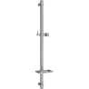 Mexen DQ drążek prysznicowy z mydelniczką 80 cm, gun gray szczotkowany - 79381-66