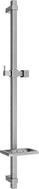 Mexen DQ drążek prysznicowy z mydelniczką 80 cm, gun gray szczotkowany - 79381-66
