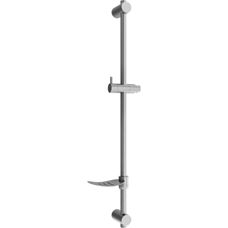 Mexen DF drążek prysznicowy z mydelniczką 80 cm, gun gray szczotkowany - 79382-66