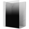 Mexen Kioto L ścianka prysznicowa Walk-in 90 x 200 cm, ombre czarna 8 mm, biała - 800-090-103-20-76