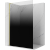 Mexen Kioto L ścianka prysznicowa Walk-in 70 x 200 cm, ombre czarna 8 mm, chrom - 800-070-103-01-76