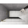 Mexen Kioto L ścianka prysznicowa Walk-in 120 x 200 cm, ombre czarna 8 mm, złota - 800-120-103-50-76